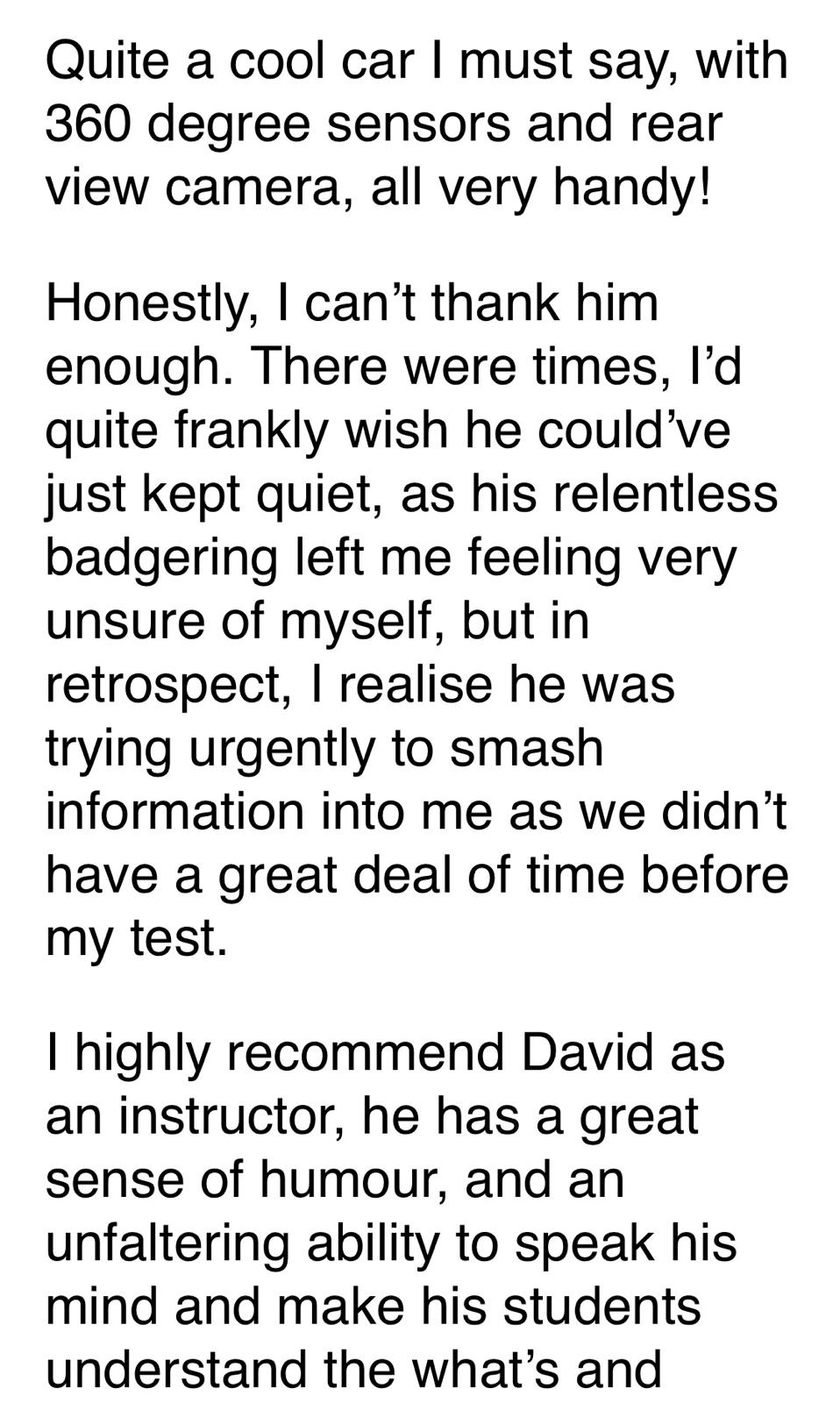 Student 20 celebrating passing their driving test with Top Gear Driving School